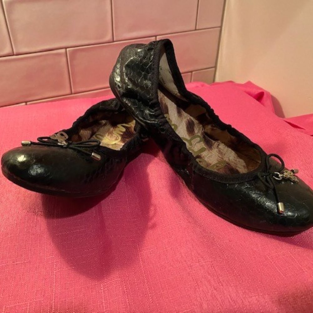 Girls Sam Edelman Black Ballet Flat